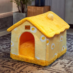 Foldable Pet Dog House Kennel Bed Cave