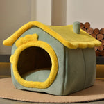 Foldable Pet Dog House Kennel Bed Cave