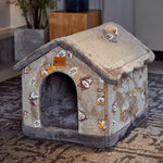 Foldable Pet Dog House Kennel Bed Cave