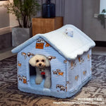 Foldable Pet Dog House Kennel Bed Cave