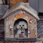Foldable Pet Dog House Kennel Bed Cave