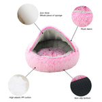 Soft Plush Round Beds Pillow Foam Dog Cat Bed Mat Kennel Sofa