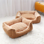 Large Dog Sofa Bed Winter Warm Sleeping Pet Bed Cat Mats