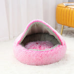 Soft Plush Round Beds Pillow Foam Dog Cat Bed Mat Kennel Sofa