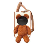 Teddy Bear Pet Carrier Tote Bag – Stylish Travel Bag for Small Dogs & Cats