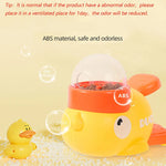 Interactive treat dispenser for cats and dogs in the shape of a yellow duck, durable plastic training toy
