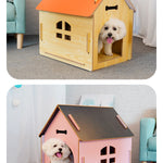 Big Indoor And Outdoor Wooden Kennel Pet Nest Dog House