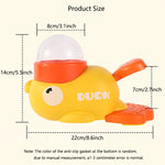 Interactive treat dispenser for cats and dogs in the shape of a yellow duck, durable plastic training toy