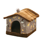 Soft Pet Dog Tent House Kennel Warm Sleeping Bed