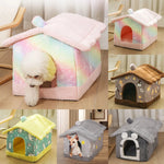 Soft Pet Dog Tent House Kennel Warm Sleeping Bed