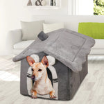 Soft Pet Dog Tent House Kennel Warm Sleeping Bed