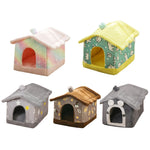 Soft Pet Dog Tent House Kennel Warm Sleeping Bed