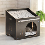 Indoor Movable Warm Small Animal Pet Bed Wooden House