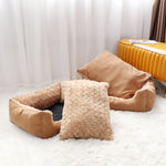 Large Dog Sofa Bed Winter Warm Sleeping Pet Bed Cat Mats