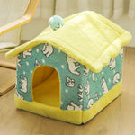 Soft Pet Dog Tent House Kennel Warm Sleeping Bed