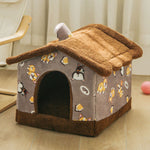Soft Pet Dog Tent House Kennel Warm Sleeping Bed