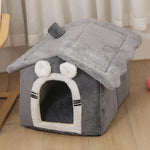 Soft Pet Dog Tent House Kennel Warm Sleeping Bed