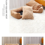 Large Dog Sofa Bed Winter Warm Sleeping Pet Bed Cat Mats