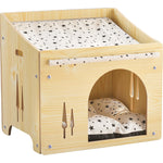 Indoor Movable Warm Small Animal Pet Bed Wooden House