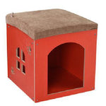 Multi-function Durable Waterproof Wood Pet Dog Cat Bed House