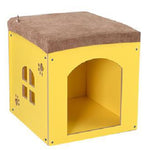 Multi-function Durable Waterproof Wood Pet Dog Cat Bed House