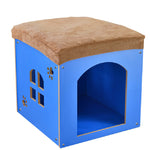 Multi-function Durable Waterproof Wood Pet Dog Cat Bed House