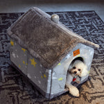 Foldable Pet Dog House Kennel Bed Cave