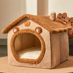 Foldable Pet Dog House Kennel Bed Cave